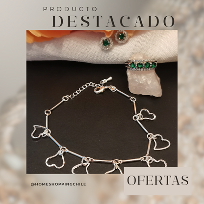 🌟 Conjuntos Brillantes: Pulseras, Aros y Anillos de Fantasía Fina 🌟