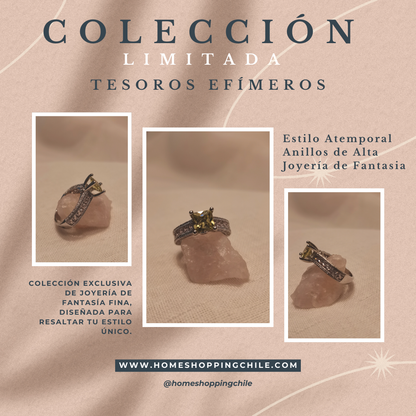 Anillos Atemporal de Fantasía Fina: La Belleza de la Fuerza y Sofisticación en Cada Detalle