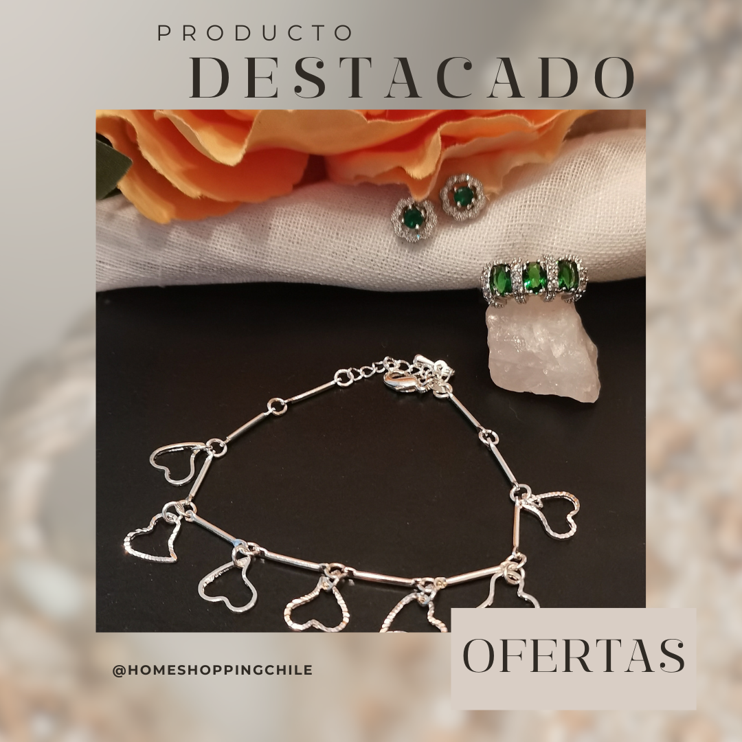 🌟 Conjuntos Brillantes: Pulseras, Aros y Anillos de Fantasía Fina 🌟