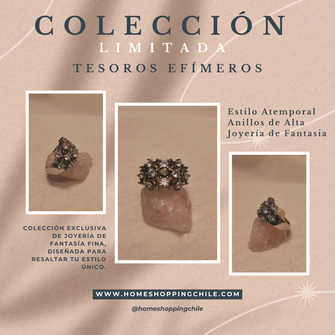 Anillos Atemporal de Fantasía Fina: La Belleza de la Fuerza y Sofisticación en Cada Detalle