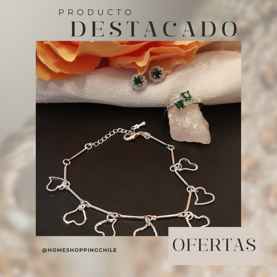 🌟 Conjuntos Brillantes: Pulseras, Aros y Anillos de Fantasía Fina 🌟