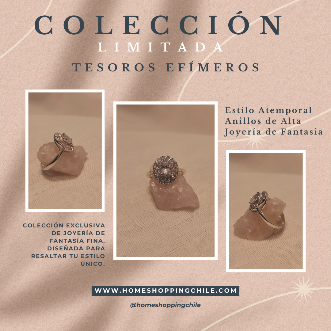 Anillos Atemporal de Fantasía Fina: La Belleza de la Fuerza y Sofisticación en Cada Detalle