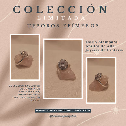 Anillos Atemporal de Fantasía Fina: La Belleza de la Fuerza y Sofisticación en Cada Detalle