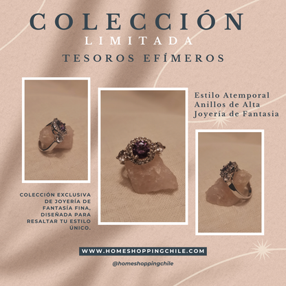 Anillos Atemporal de Fantasía Fina: La Belleza de la Fuerza y Sofisticación en Cada Detalle