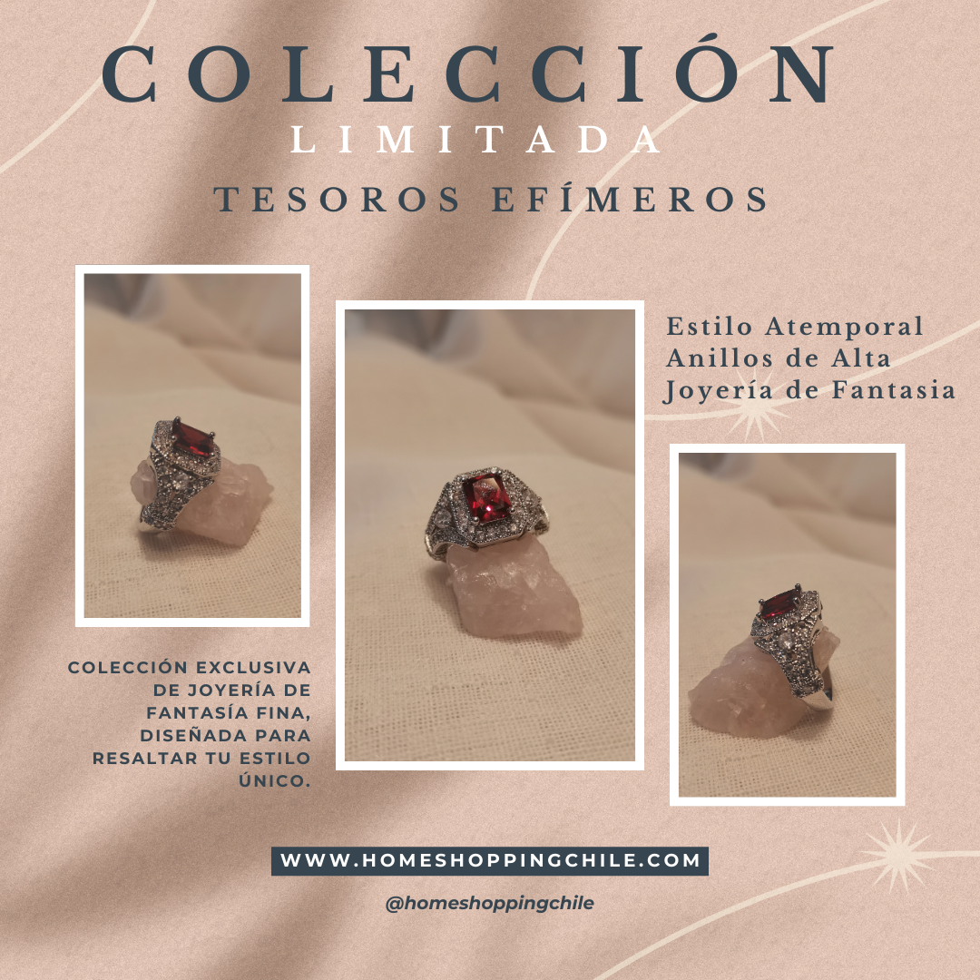 Anillos Atemporal de Fantasía Fina: La Belleza de la Fuerza y Sofisticación en Cada Detalle