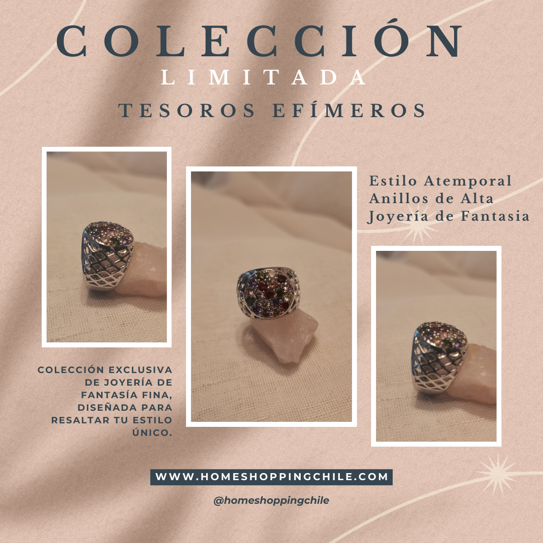 Anillos Atemporal de Fantasía Fina: La Belleza de la Fuerza y Sofisticación en Cada Detalle