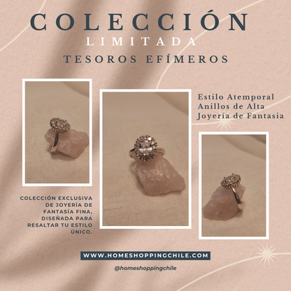 Anillos Atemporal de Fantasía Fina: La Belleza de la Fuerza y Sofisticación en Cada Detalle