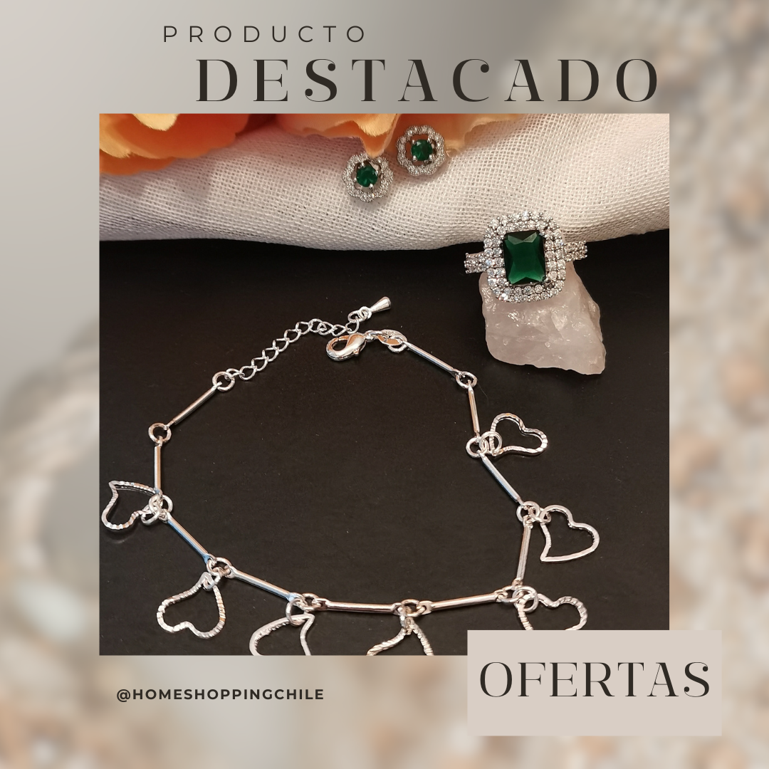 🌟 Conjuntos Brillantes: Pulseras, Aros y Anillos de Fantasía Fina 🌟