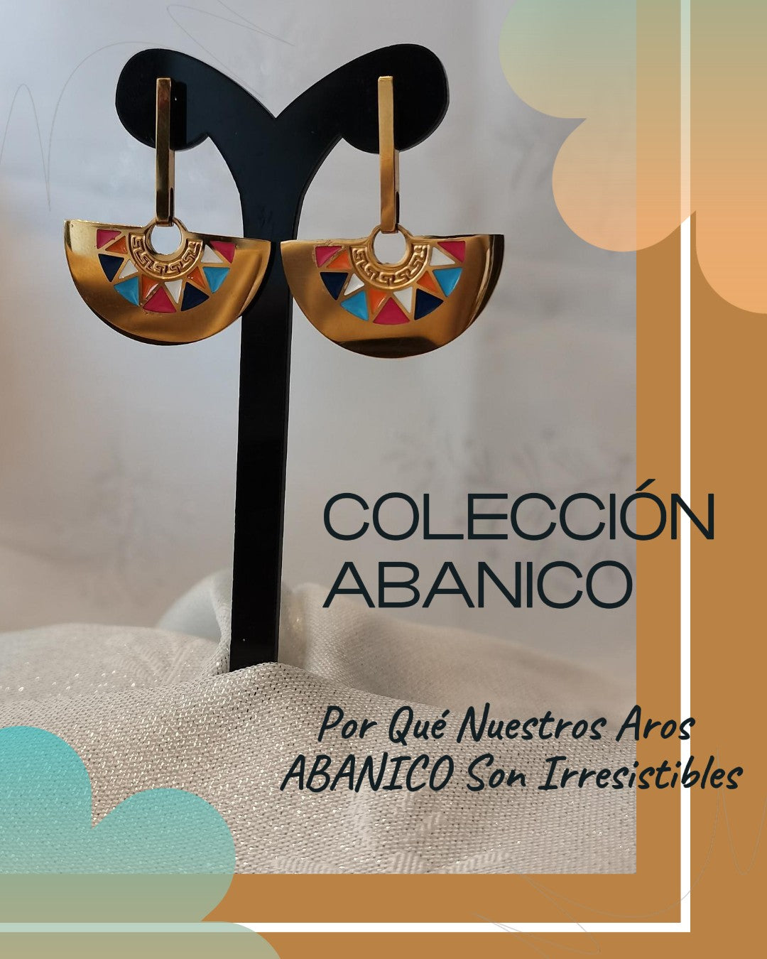 Abanico de Acero: Aros que Danzan con tu Elegancia