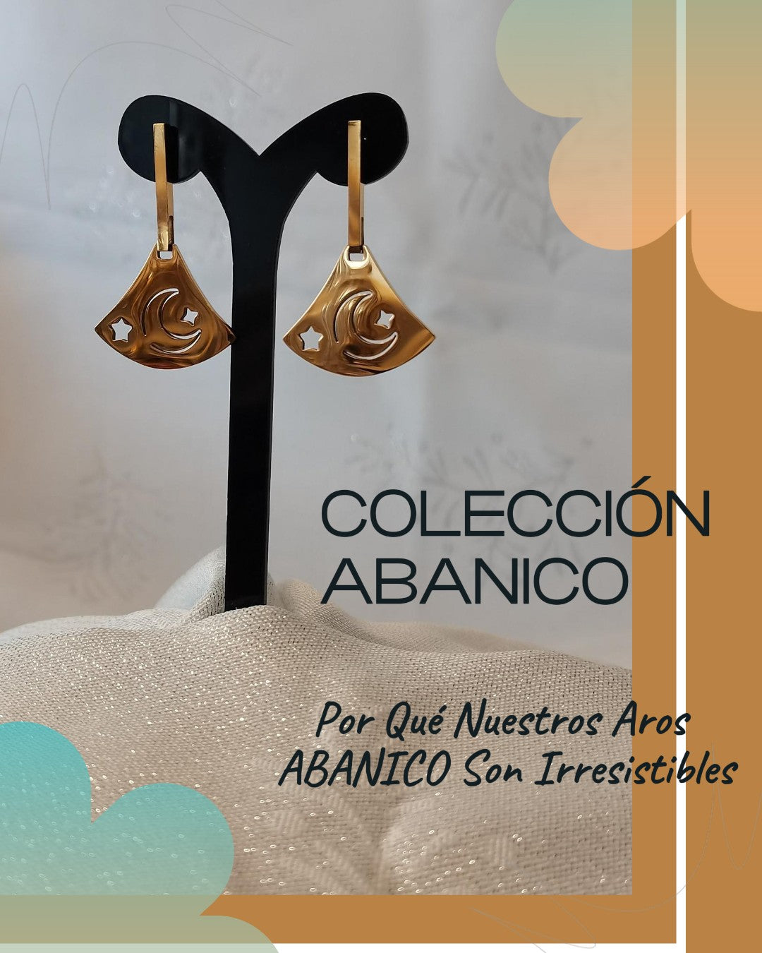 Abanico de Acero: Aros que Danzan con tu Elegancia