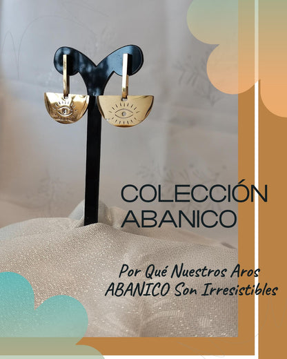 Abanico de Acero: Aros que Danzan con tu Elegancia