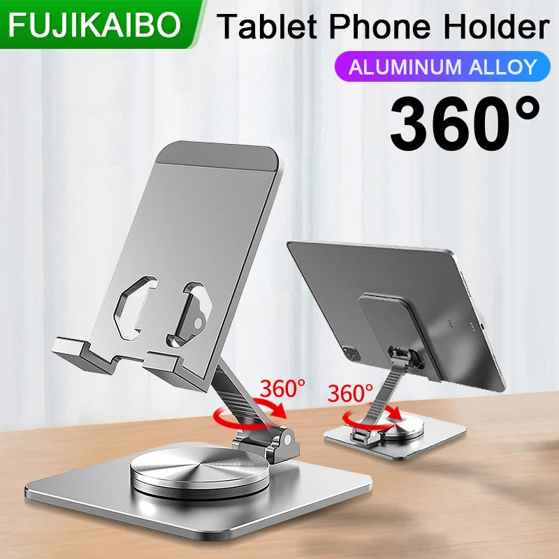 New Aluminum Alloy Mobile Phone Holder Tablet Support Portable 360 Degree Rotatable Folding Stand Universal Desktop Lazy Bracket